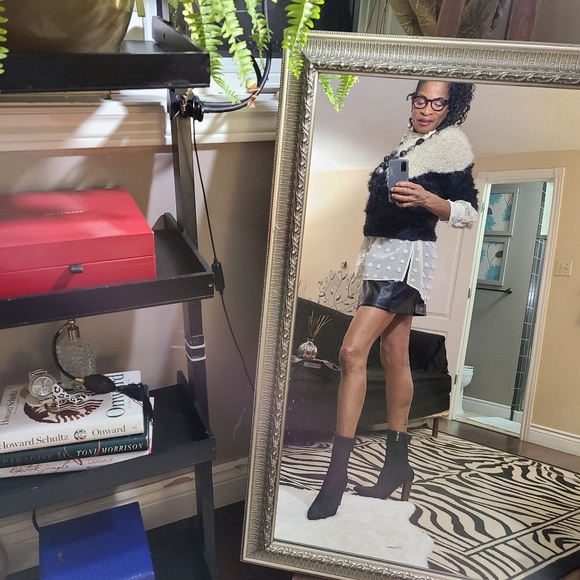 Denim fabric bootie wood heel 3 inches - Picture 8 of 8